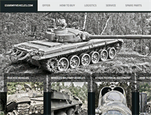 Tablet Screenshot of exarmyvehicles.com